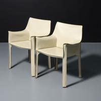 Pair of Mario Bellini CAB 413 Leather Lounge Chairs - Sold for $1,280 on 03-01-2025 (Lot 2).jpg